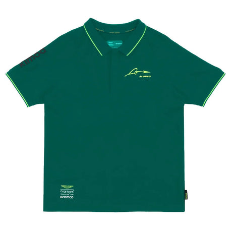 2023-2024 Aston Martin Lifestyle Alonso Polo Shirt (Green)_1