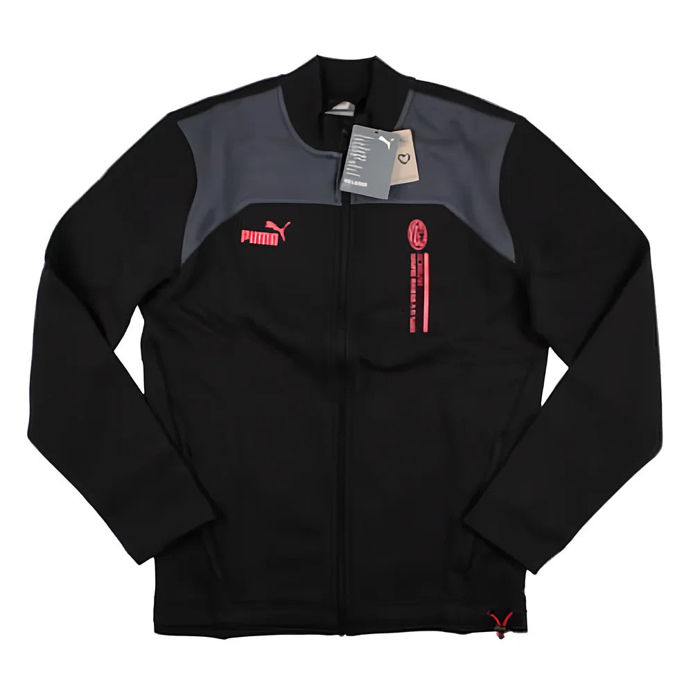 2023-2024 AC Milan FtblCulture Track Jacket (Black)_1