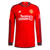 2023-2024 Man Utd Authentic Long Sleeve Home Shirt_1