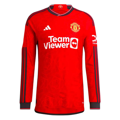 2023-2024 Man Utd Authentic Long Sleeve Home Shirt_1
