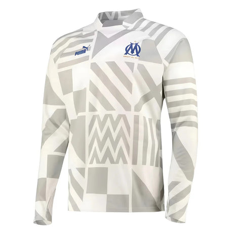 2023-2024 Marseille Pre-Match Sweat Top (White)_1