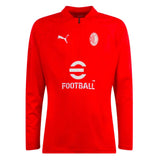 2023-2024 AC Milan Training Half Zip Top (Red)_1