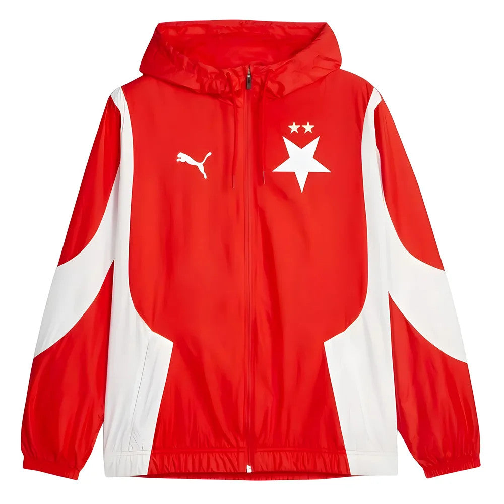 2023-2024 Slavia Prague Pre-Match Anthem Jacket (Red)_1