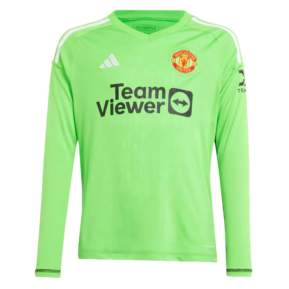2023-2024 Man Utd Home Goalkeeper Shirt (Solar Green) - Kids_1