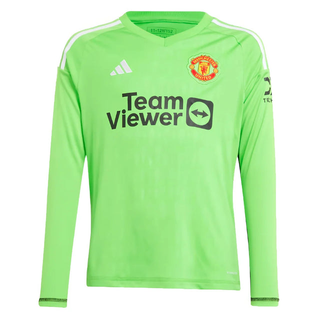 2023-2024 Man Utd Home Goalkeeper Shirt (Solar Green) - Kids_1
