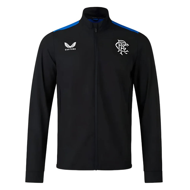 2023-2024 Rangers Players Training Anthem Jacket (Black)_0
