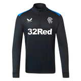 2023-2024 Rangers Players Matchday Half Zip Midlayer (Black)_1