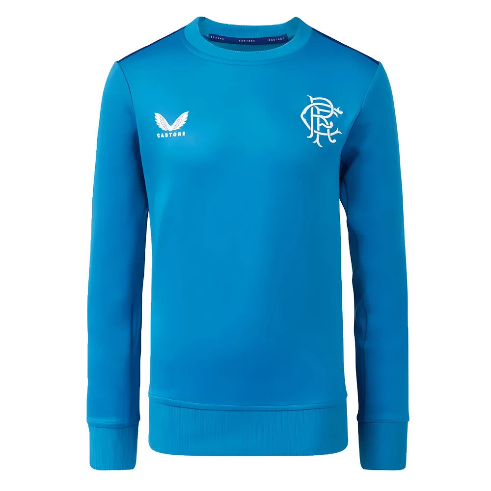 2023-2024 Rangers Players Training Sweatshirt (Deep Water) - Kids_1