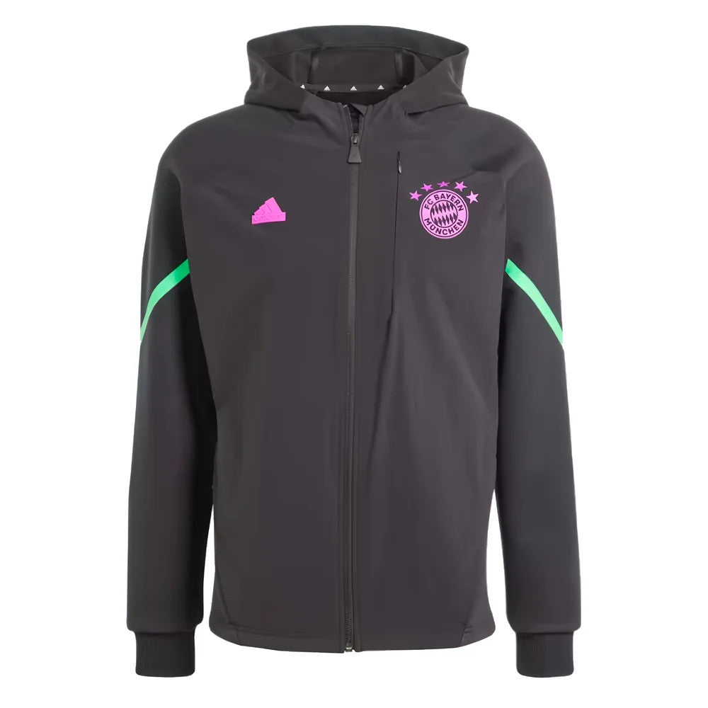 2023-2024 Bayern Munich D4GMD Full Zip Hoody (Black)_0