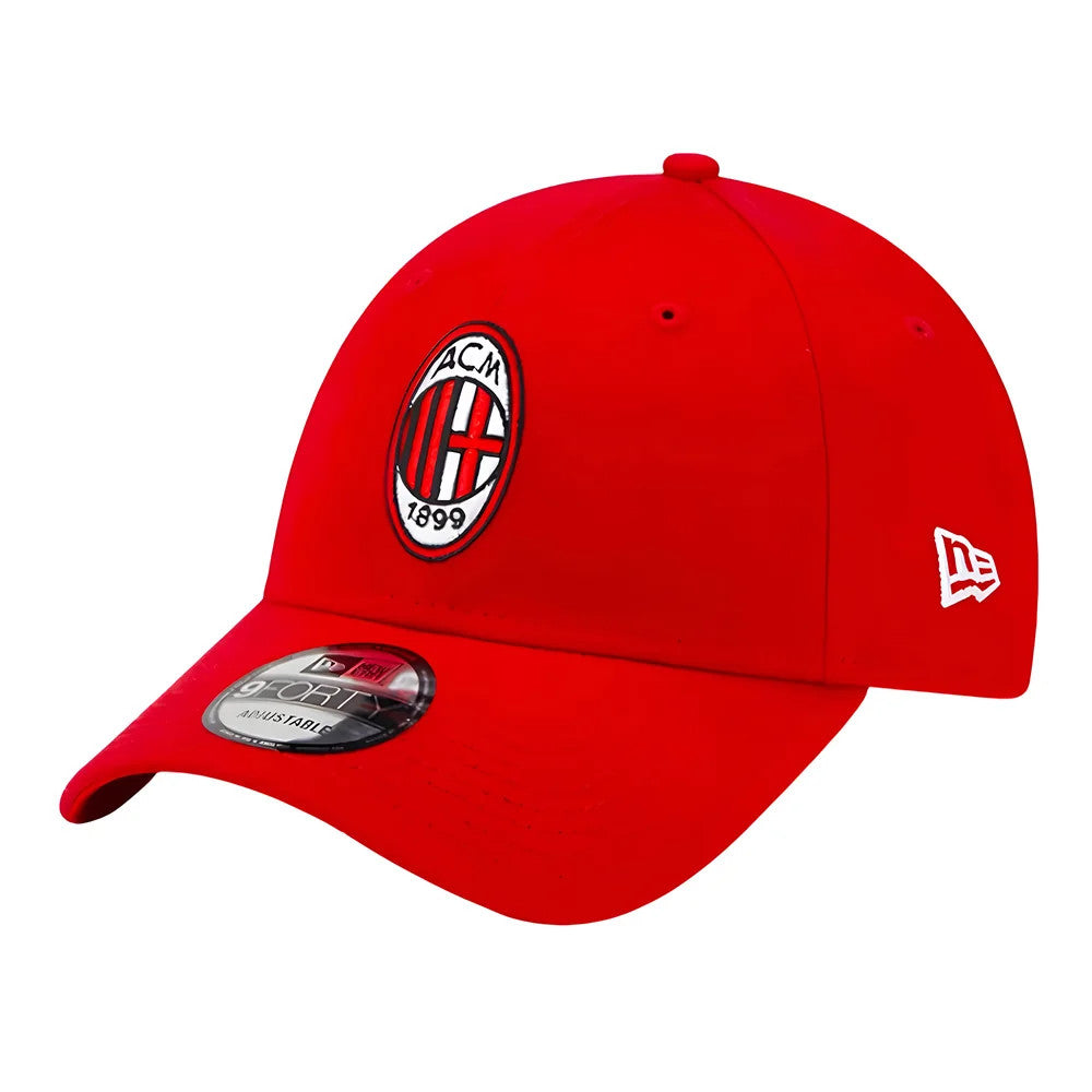 2023-2024 AC Milan Core 9Forty Adjustable Cap (Red)_3