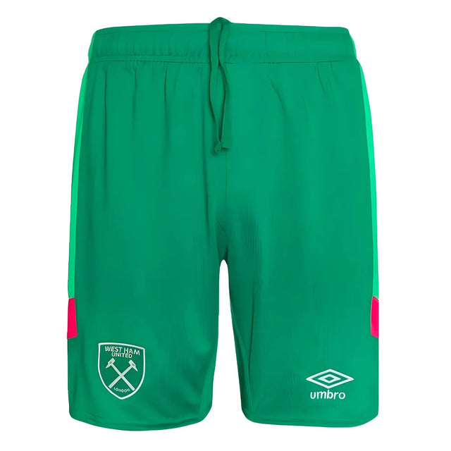 2023-2024 West Ham Goalkeeper Shorts (Green) - Kids_0