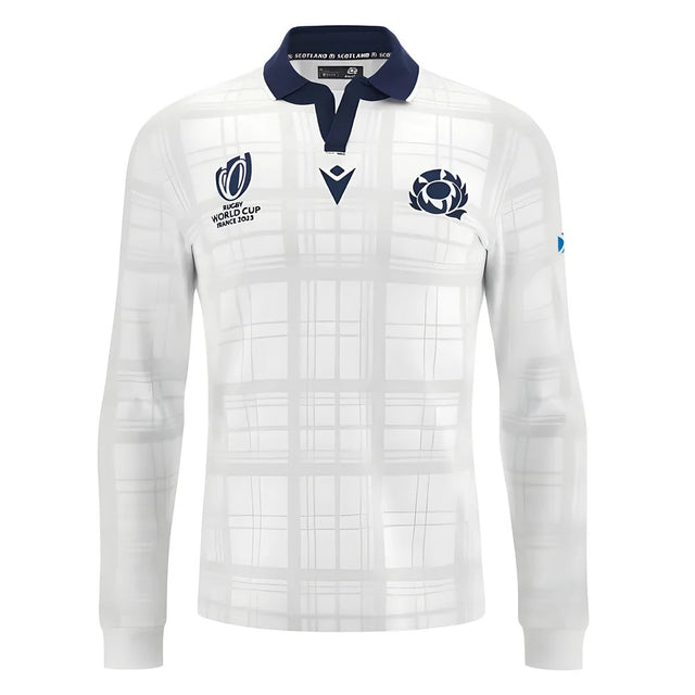 Scotland 2023 RWC Long Sleeve Away Cotton Shirt_1
