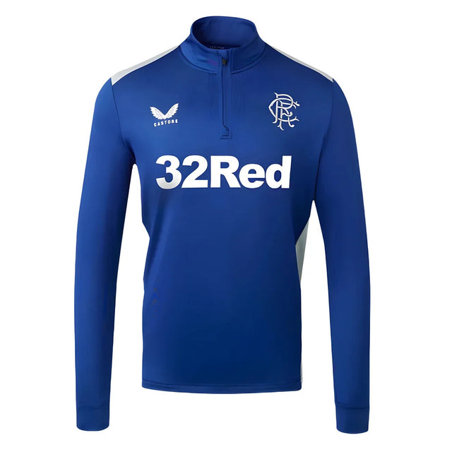 2023-2024 Rangers Coaches Matchday Half Zip Midlayer (Blue)_1