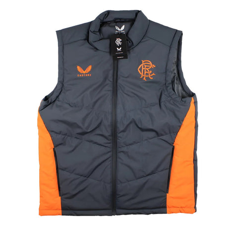 2023-2024 Rangers Coaches Training Bench Gilet (Ebony)_1