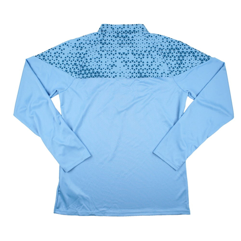 2023-2024 Man City Training Half Zip Top Pro (Light Blue)_1