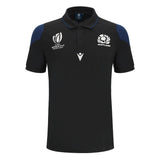 Scotland RWC 2023 Rugby Travel Polo Shirt (Black)_1