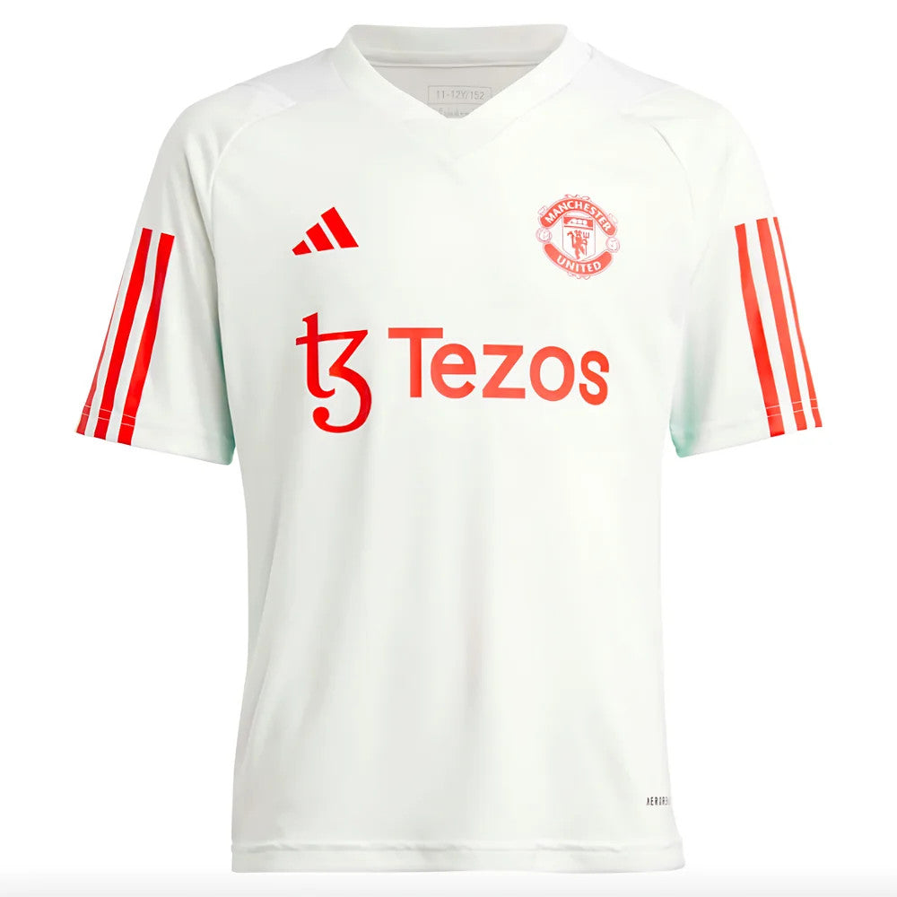 2023-2024 Man Utd Training Jersey (White) - Kids (Garnacho 17)_4
