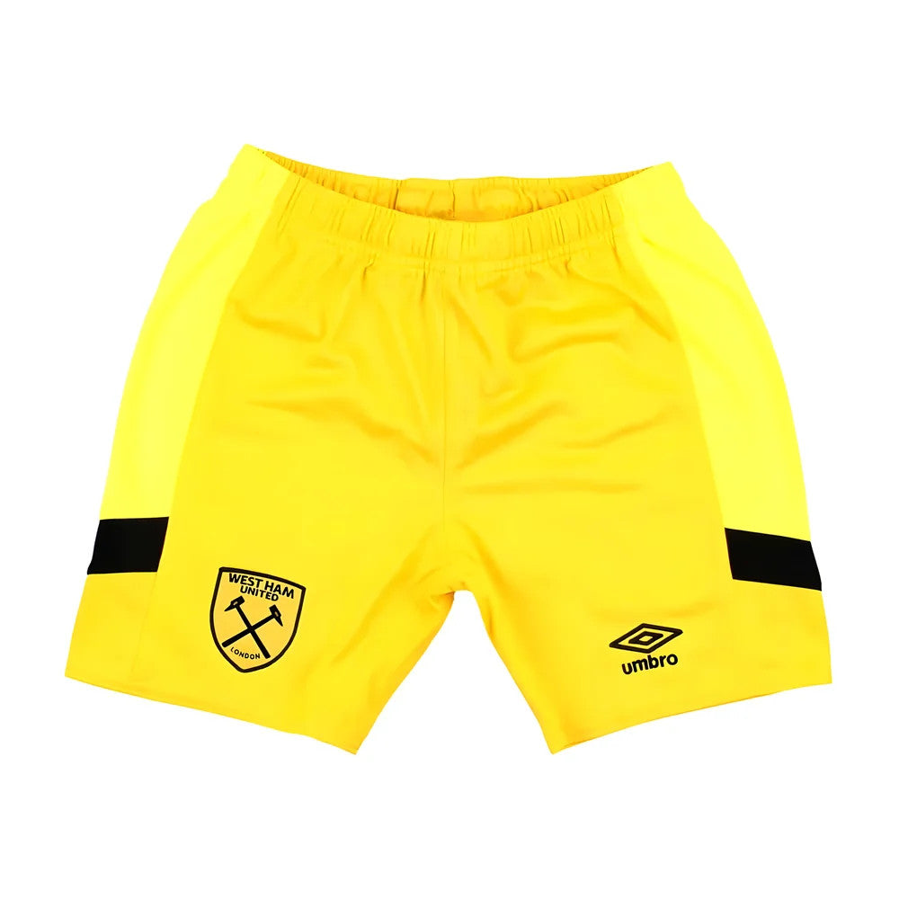 2023-2024 West Ham Goalkeeper Change Shorts (Yellow) - Kids_1