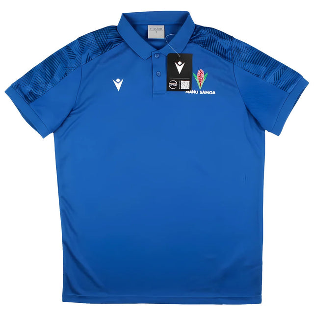 2023-2024 Samoa Rugby Travel Player Poly Polo Shirt (Royal)_1