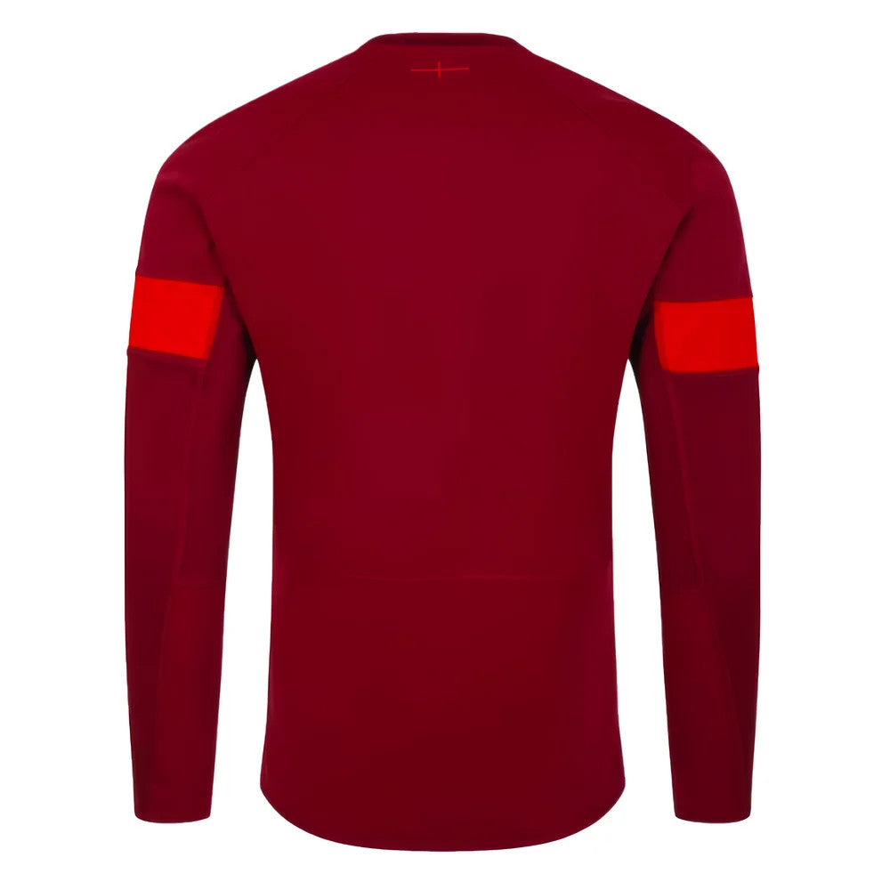 2023-2024 England Rugby Contact Drill Top (Flame Scarlet)_1