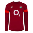 2023-2024 England Rugby Contact Drill Top (Flame Scarlet)_1