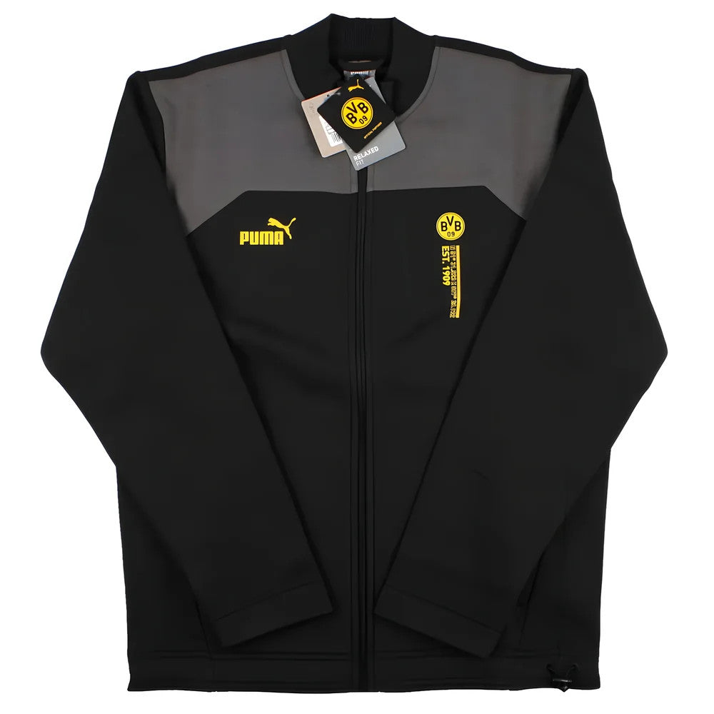 2023-2024 Borussia Dortmund FtblCulture Track Jacket (Black)_1