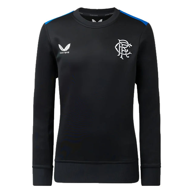 2023-2024 Rangers Players Matchday Sweatshirt (Black) - Kids_1
