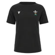 2023-2024 Wales Rugby WRU Cotton Tee (Black) - Ladies_1