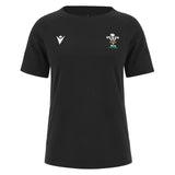 2023-2024 Wales Rugby WRU Cotton Tee (Black) - Ladies_1