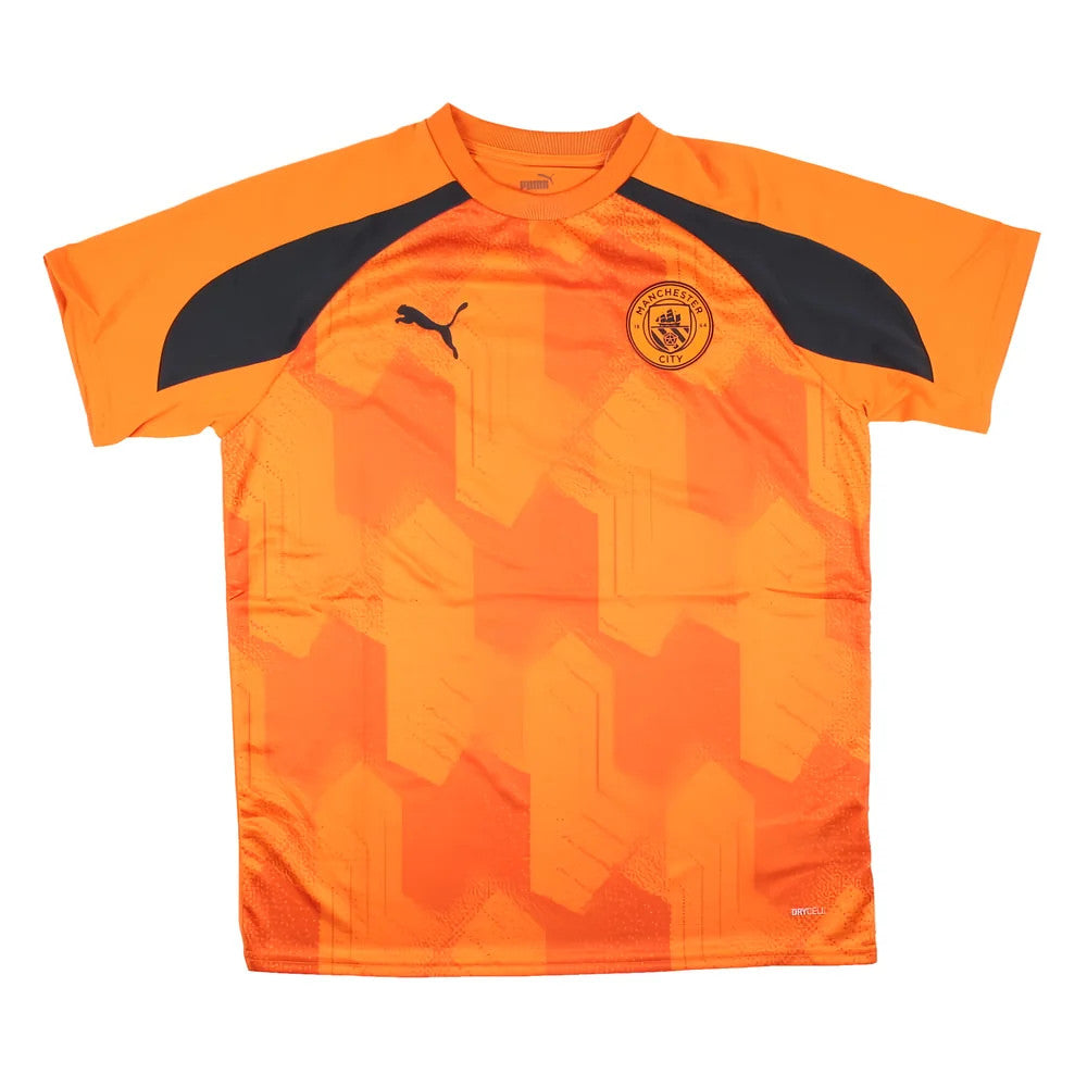 2023-2024 Man City Pre-Match Jersey (Orange) - Kids_1