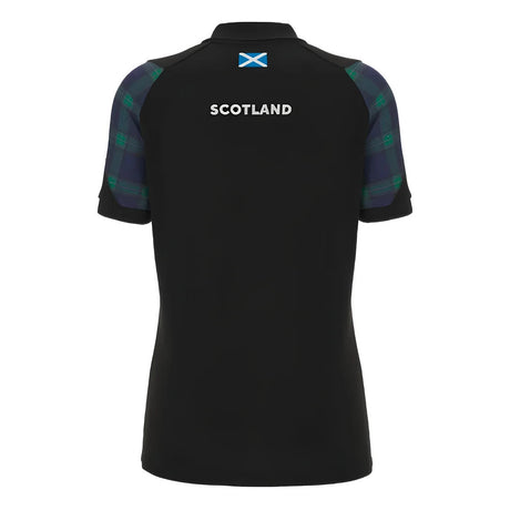 2023-2024 Scotland Rugby Travel Polo Shirt (Black) - Ladies_1