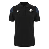 2023-2024 Scotland Rugby Travel Polo Shirt (Black) - Ladies_1