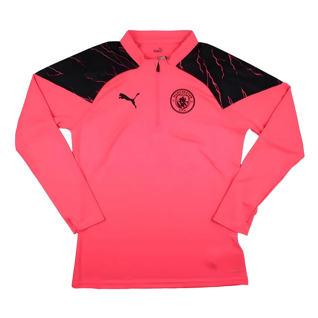 2023-2024 Man City Training Half Zip Top (Sunset Glow)_1
