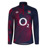 2023-2024 England Rugby Warm Up Mid Layer Top (Navy Blazer)_1