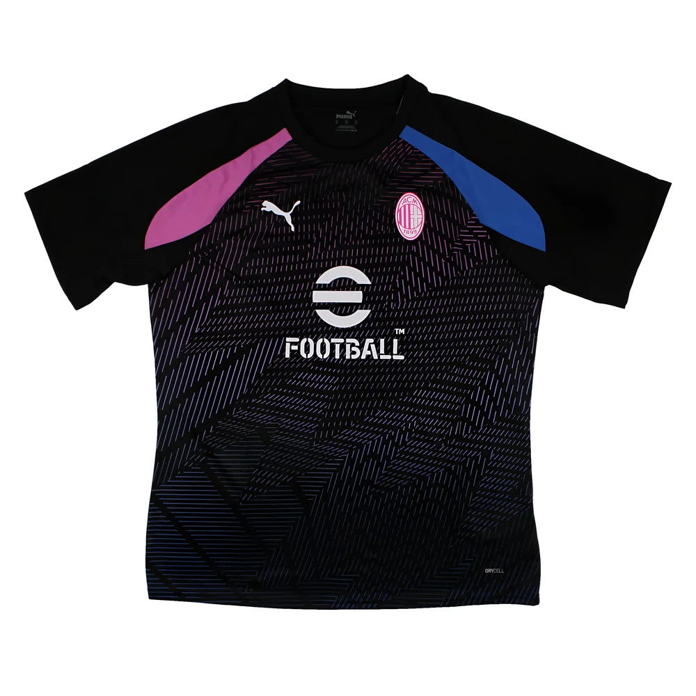 2023-2024 AC Milan Pre-Match Jersey (Black)_1