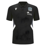 2023-2024 Glasgow Warriors Travel Player Polo Shirt (Black)_1