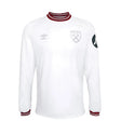 2023-2024 West Ham Long Sleeve Away Shirt (Kids)_1