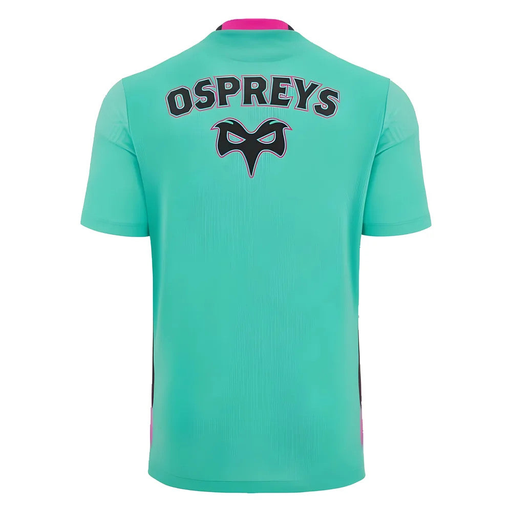 2023-2024 Ospreys Rugby Training Poly Shirt (Turquoise)_1