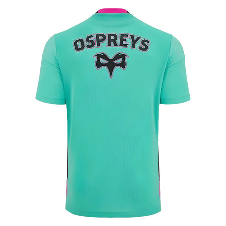 2023-2024 Ospreys Rugby Training Poly Shirt (Turquoise)_1