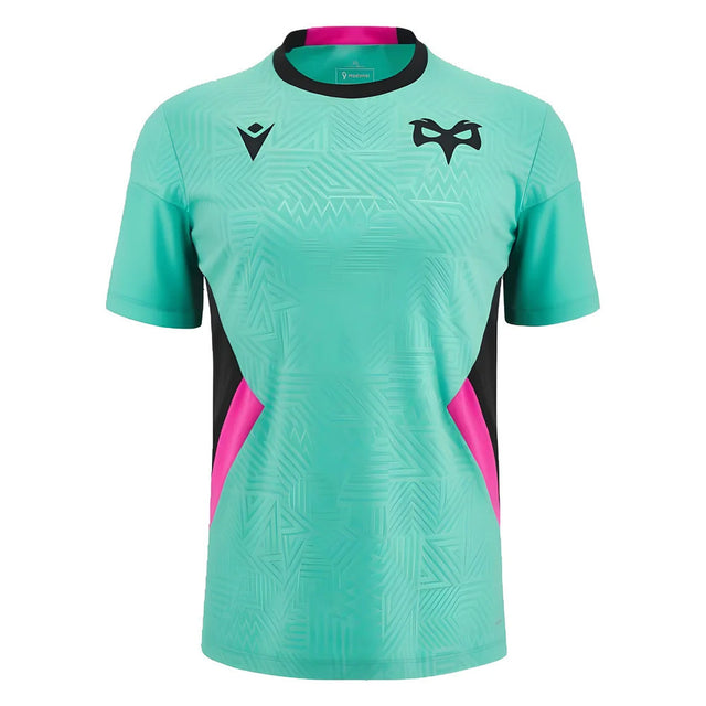 2023-2024 Ospreys Rugby Training Poly Shirt (Turquoise)_1