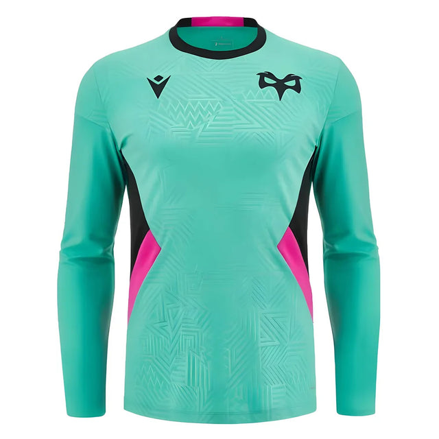 2023-2024 Ospreys Rugby Long Sleeve Training Tee (Turquoise)_1