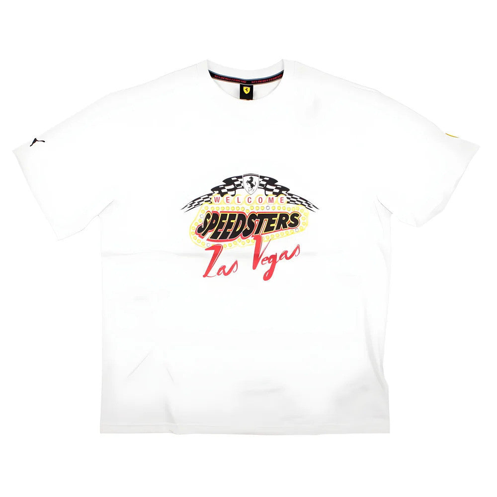 2023 Ferrari Race Garage Crew Las Vegas Tee (White)_1