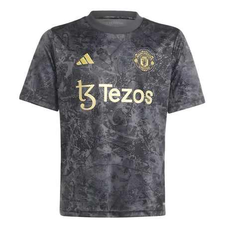 2023-2024 Man Utd Pre-Match Shirt (Black) - Kids_1