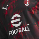 2023-2024 AC Milan Prematch LS Sweat Top (Black)_1