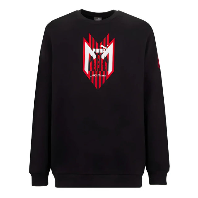 2023-2024 AC Milan FtblIcons Crew Sweat (Black)_1