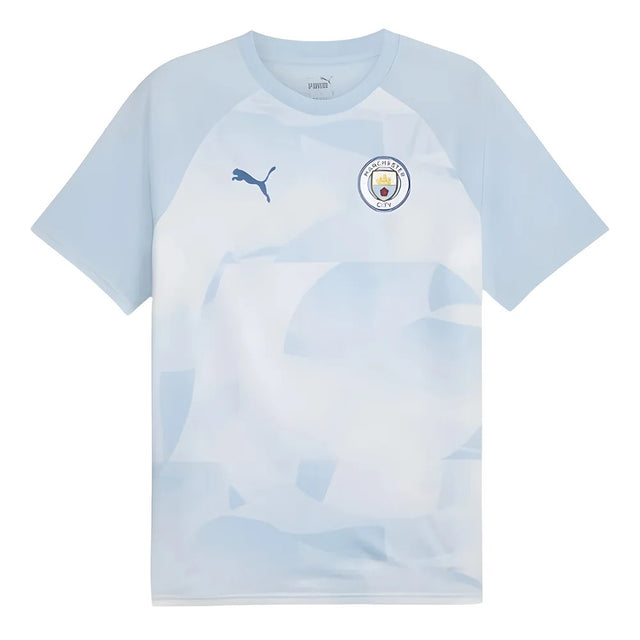 2023-2024 Man City Prematch SS Jersey (Silver Sky) - Kids_1