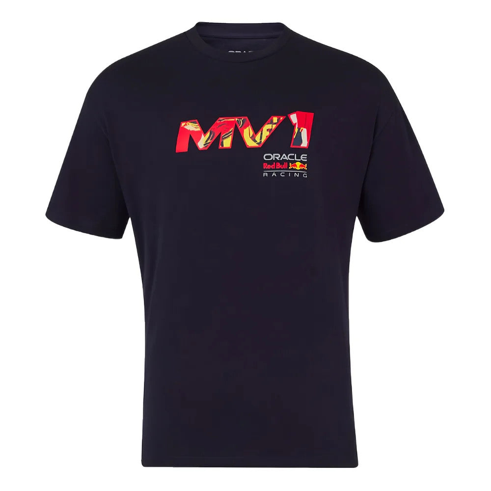 2024 Red Bull Max Verstappen Pop Art Oversized Tee (Navy)_1