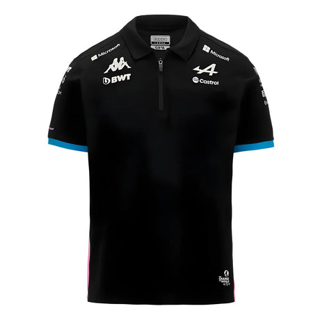 2024 Alpine BWT Team Polo Shirt (Black) - Kids_1