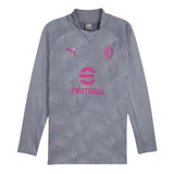 2023-2024 AC Milan Prematch LS Sweat Top (Gray Tile)_1