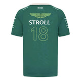 2024 Aston Martin Lance Stroll Team Tee (Green) - Kids_1